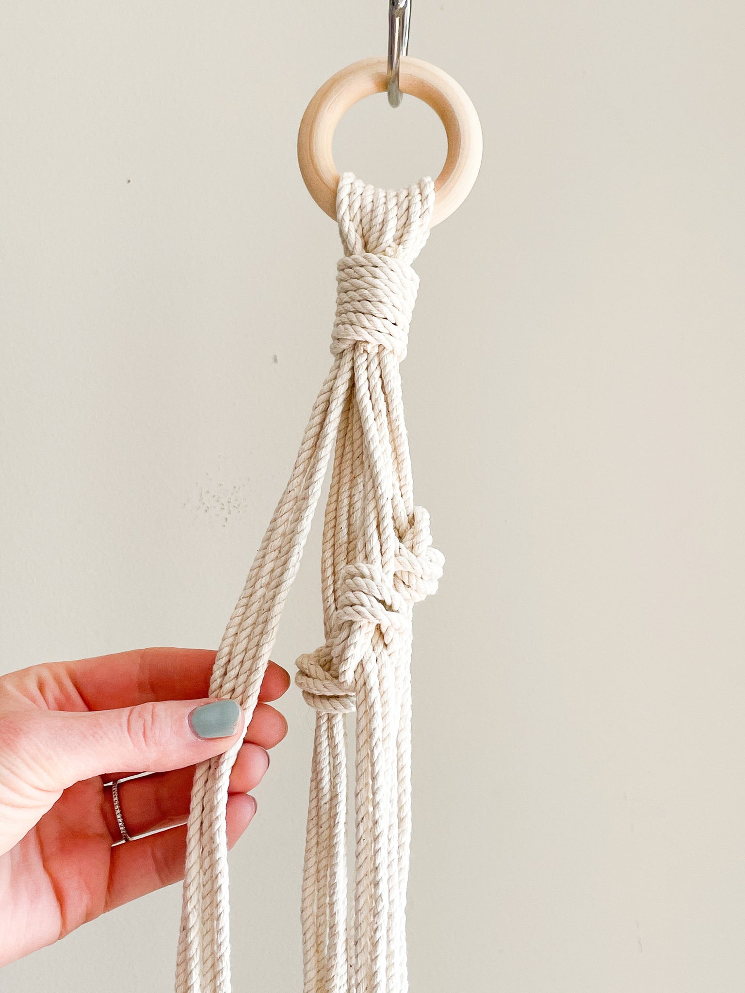 Go to our website for the best Macrame Plant Hanger Kit- With Spiral Knot-  Grey 11X83cm 269 at an unbeatable price